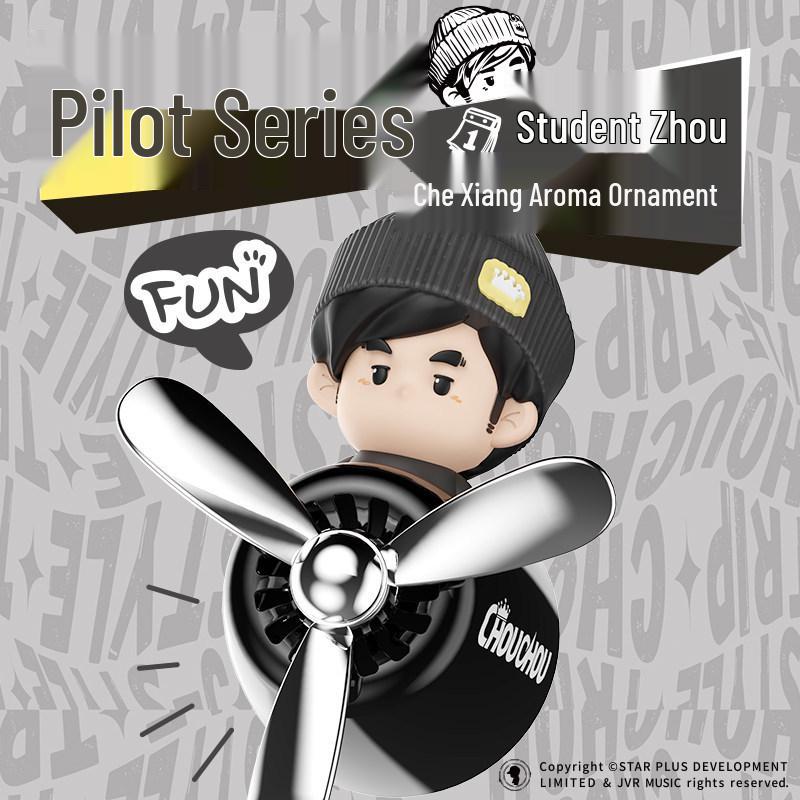 

Jay Chou Pilot Series Car Air Freshener - Vent-Safe Student Edition