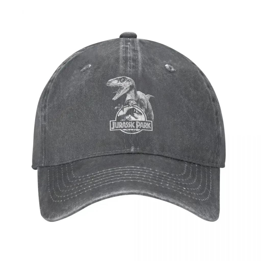 Velociraptor Baseball Caps Vintage Distressed Washed Headwear Men Women Outdoor Summer Soft Caps Hat