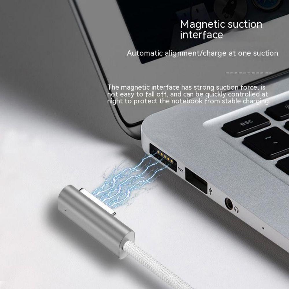1.8M 100W USB Type-C To Magsafe 1 2 Zinc Alloy Plug Adapter Laptop Fast Charging Cable Converter Cord for Macbook Air Pro