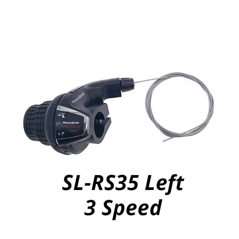 Shimano RS35 Tourney SL-RS35 Revoshift Bike Twist Shifter Lever 3S 6S 7S 3*6S 3*7S 18S 21S Bicycle Comb RS35 as RS31 RS36 Left 3 Speed
