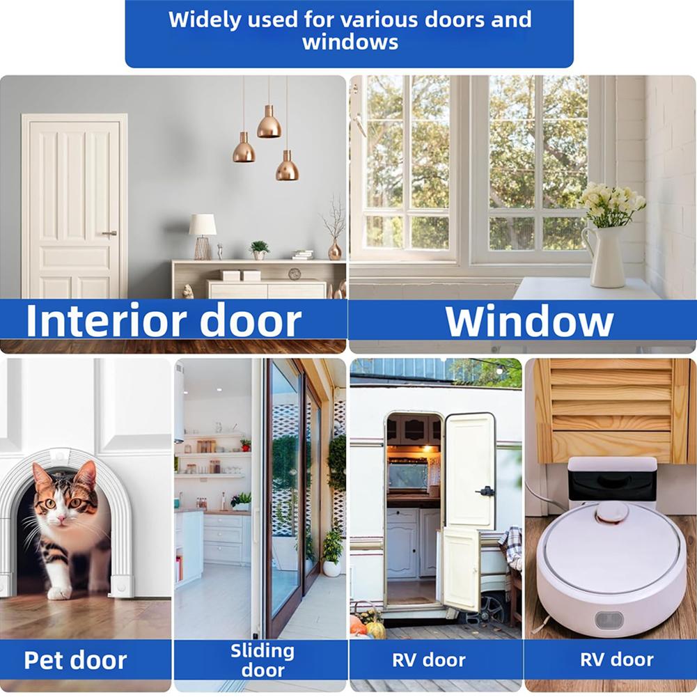 1pc 6m Door Seal Strip Anti Wind Dust Proof For Security Doors Home Improvement Hardware Accessories Easy Installation