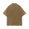 Men's Summer Solid Color Button Lapel Loose Short Sleeve Top