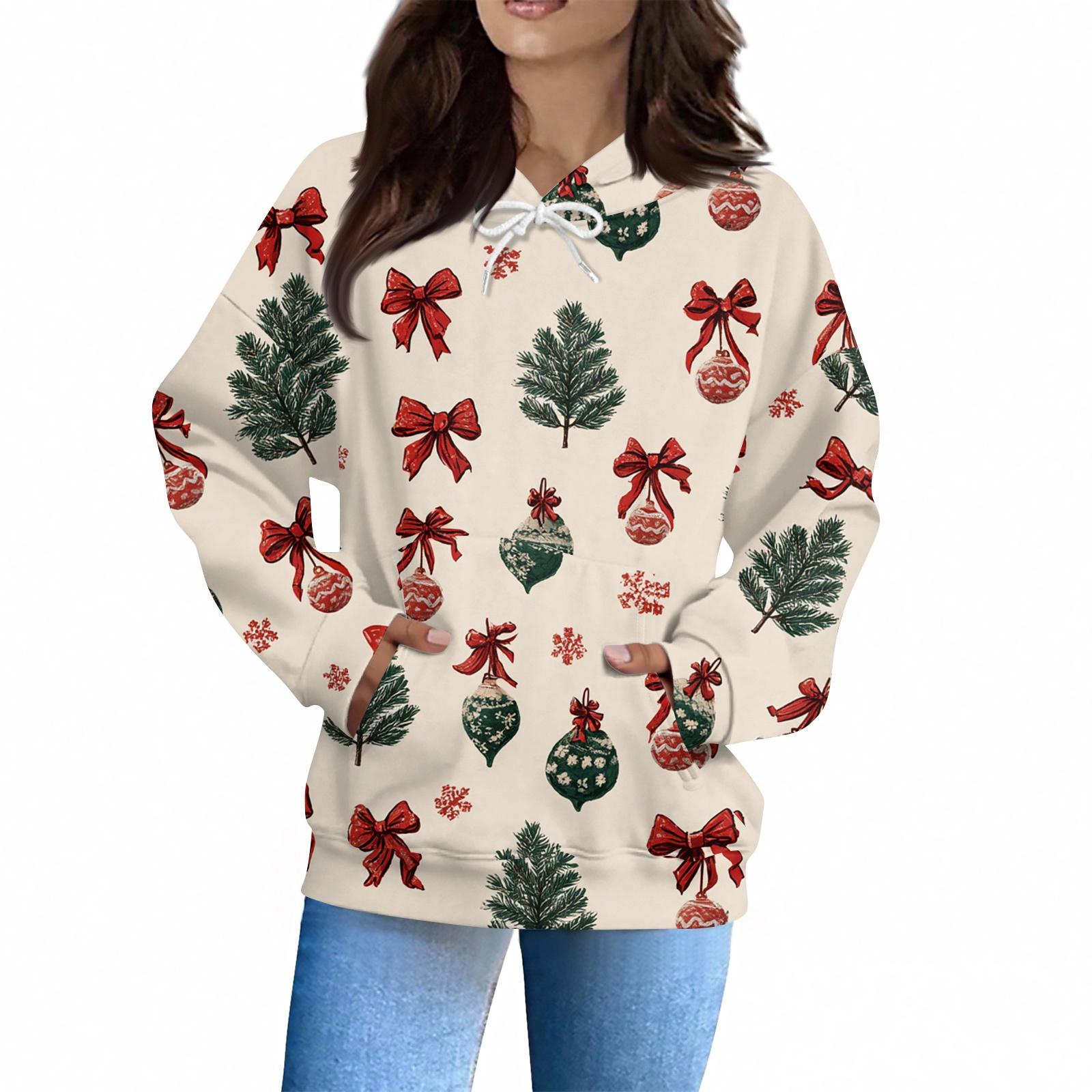 

Женская Мода Повседневная Толстовка Длинный Рукав Принт Топ XXL хаки