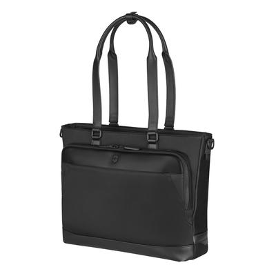 Alox Nero Tote Bag Durable Nylon Twill Shoulder Fits Laptops 10 Black - Tote, Business, Men's, Commuting, School, Lightweight, Slim,