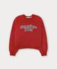 Sseomweeobeoteo Denim Wave Logo Sweatshirt - Red