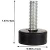 Adjustable Furniture Feet 5 Pack Rubber Levelers for Chairs Tables Screw in Chair Levelers for Home Office