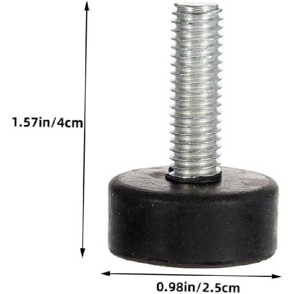 Adjustable Furniture Feet 5 Pack Rubber Levelers for Chairs Tables Screw in Chair Levelers for Home Office