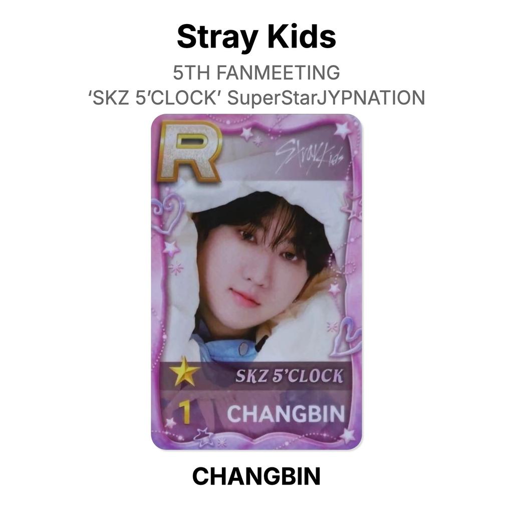 Stray Kids 5TH FANMEETING ‘SKZ 5’CLOCK’ SuperStarJYPNATION Official Photocard