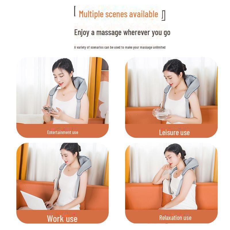 Multifunktionales Nacken- und Schultermassagegerät mit Wärme