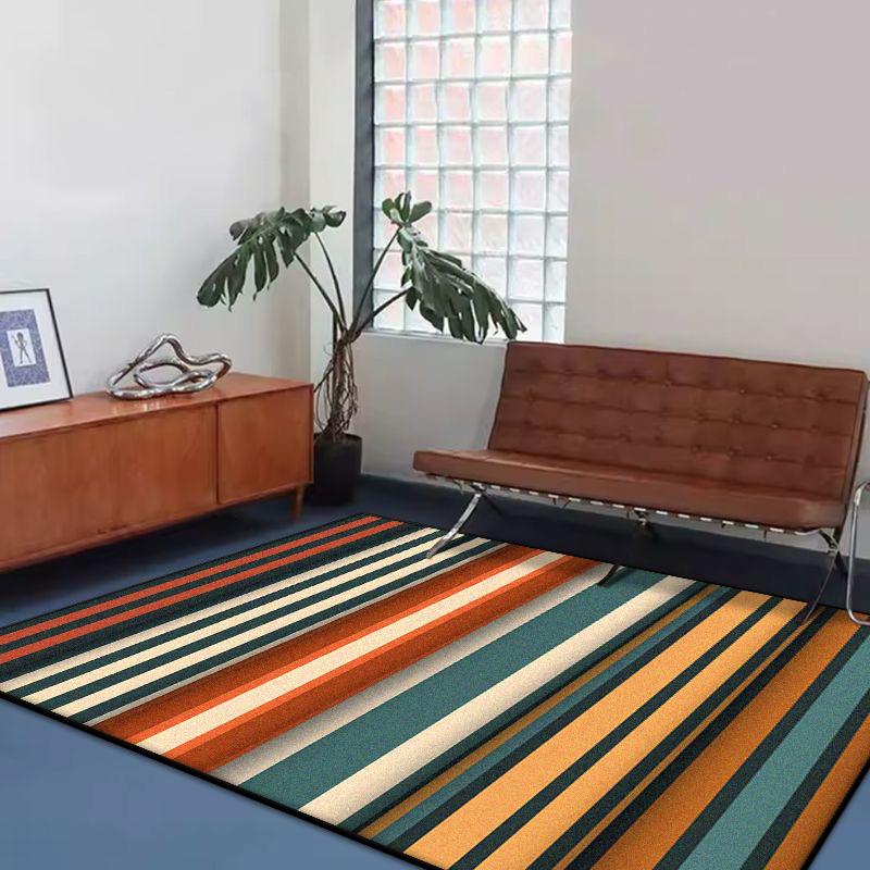 

Ins Geometry Simple Stripe Carpets Living Room Decoration Home Bedroom Bedside Soft Rugs Sofa Area Entrance Non-slip Floor Mat 60*90cm