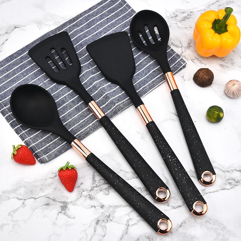 Ru Han 10-Piece Silicone Kitchen Utensil Set with Storage