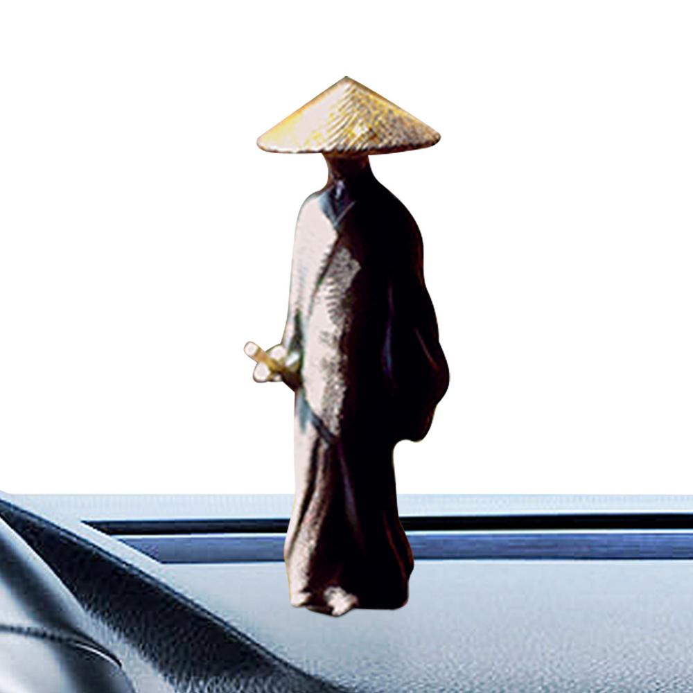 Figures Bonsai Sculpture Resin Character Statue Landscape Bonsai Knight-Errant Miniature Sculpture For Cars Aquarium Offices