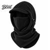 Warm Fleece Hat with Sunshade Brim Winter Balaclava Ski Mask Windproof Face Cover Brim Neck Running Mask for Cold Weather Warmer Adjustable Thermal