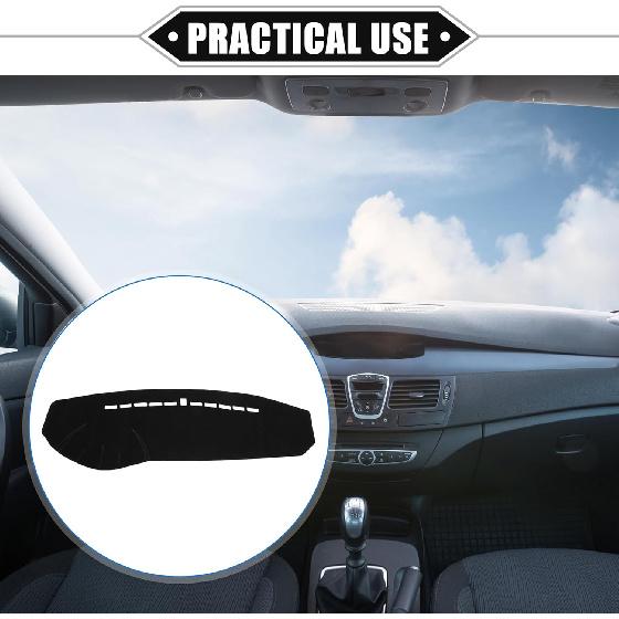 Dashboard Cover Compatible for Hyundai Sonata 2006-2008, Non-Slip Polyester Black Dash Cover Mat Dash Board Protector Cover