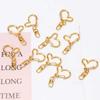 10 Pcs Swivel Clasps Metal Heart Keychain Lobster Clasp Snap Hook for DIY Making