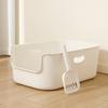 Open Cat Litter Box Extra Large Anti-Splash Cat Toilet Thickened and Deepened Giant Cat Litter Box