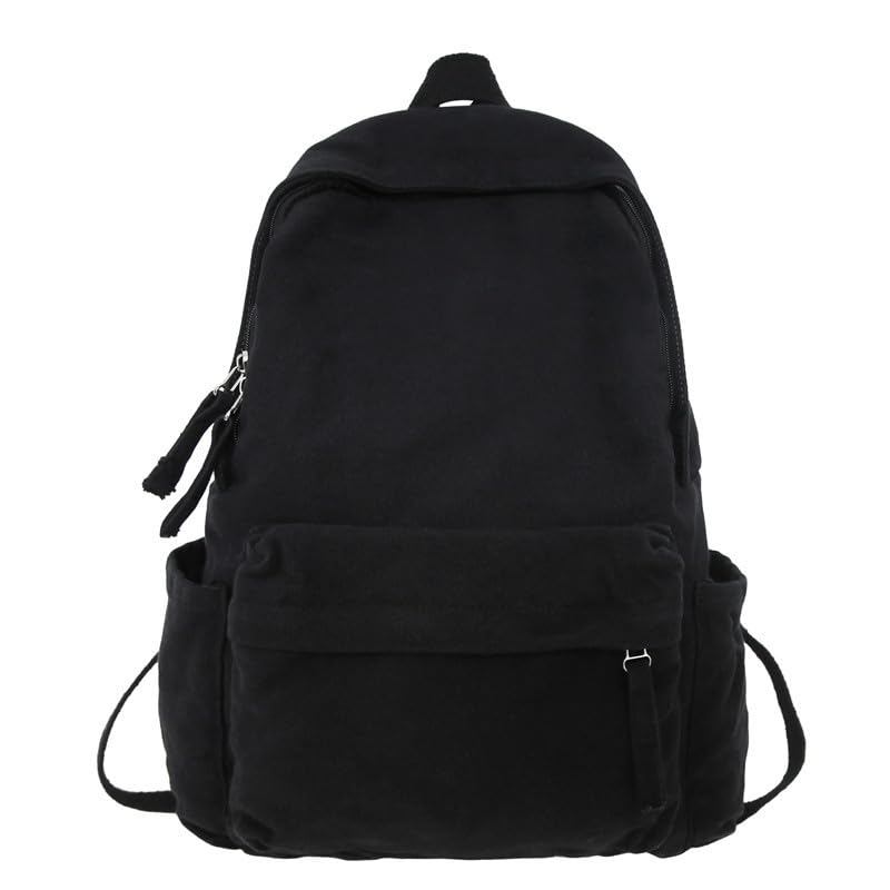 Zaino in tela vintage più grande [La selezione] (Nero)