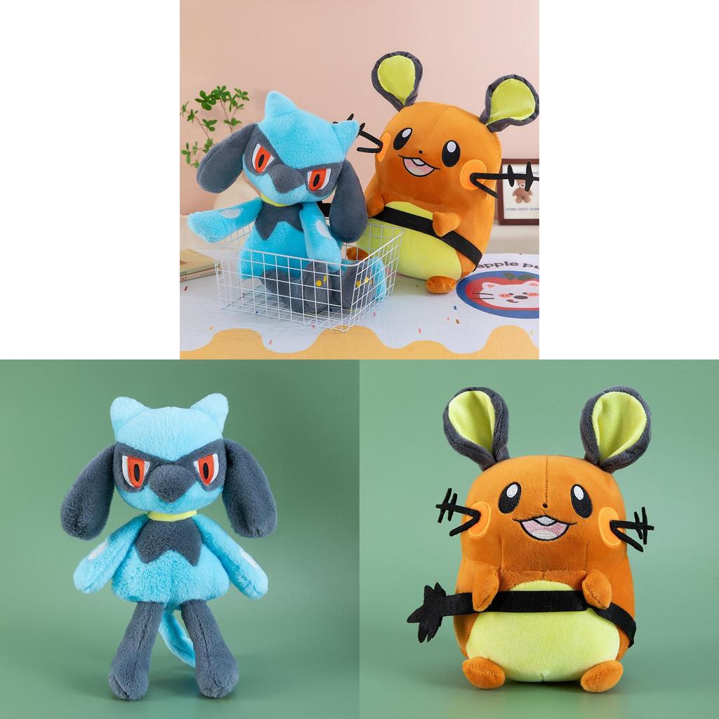 Pokemon Dedenne Riolu Plüschtiere für Kinder und Sammler