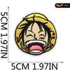 Black Fox Cartoon Animation Character Embroidery Cloth Sticker Japanese One Piece Patch Computer Embroidery Sticker