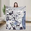 Fundamental Paper Education Anime Blanket Camping Flannel Throw Blanket For Home Decor Warm Soft Custom Bedspread Gift Idea