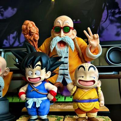Dragon Ball Anime Figures Master Roshi Kame Sennin Statue Collection Action Figure Doll Model Desktop Birthday Toys Gift JT PVC Round Sensory