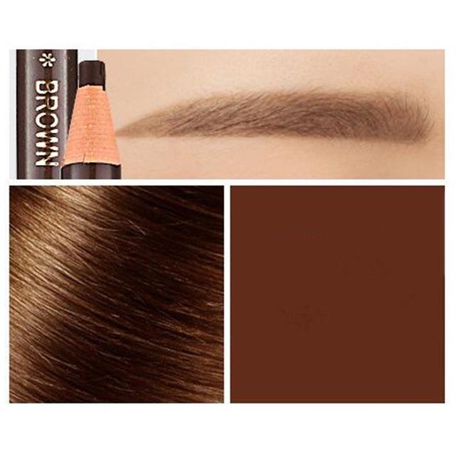 Women Waterproof and Smudge-free Eyebrow Pencil Professional Makeup Artist Eyebrow Pencil Easy-to-apply Pull Wire Eyebrow Pencil