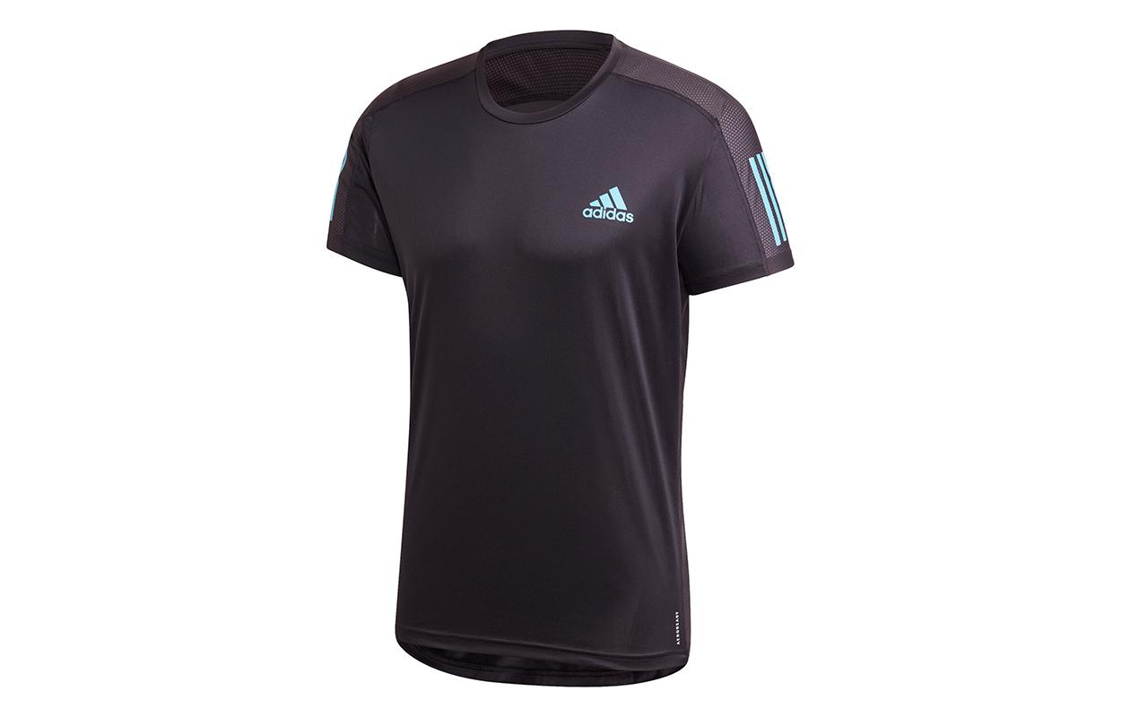 Adidas Set in Sleeve Running T Shirt Men s Black FT1428 XS