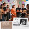 Wooden Sonogram Picture Frame Countdown Weeks Pregnancy Gift Ultrasound Photo Frame Pregnancy Must Haves Announcement