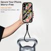 Wrist Lanyard Phone Case For Samsung Galaxy S26 S24 S25 Ultra S23 S25 FE A57 A17 A56 A16 A55 A54 A15 A25 Pink Flower Print Cover