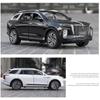 1/24 skala HongQi E-HS9 SUV Legering New Energy Car Model, Diecast Metal Lekekjøretøy Bilmodell Simulering Lyd og lys Barnegaver