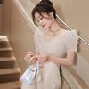 Fishtail Evening Dress Dress Women's 1011 New Light Luxury Niche Birthday Adult Wedding Dress French Hosting Banquet Toasting Clothes