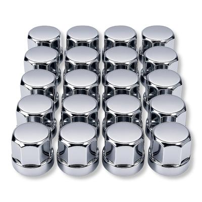 Radmutter Chrom ISO ABS 50mm für große Muldenkipper Dekorativ Flach Typ von 20 Kappen, 33mm, Verchromt, Material, Vorne/Hinten, Hoch, 10-Loch, LKW, LKW,