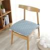 Solid-color all-cotton chair cushions simple and modern office chair cushions anti-slip home winter chair covers