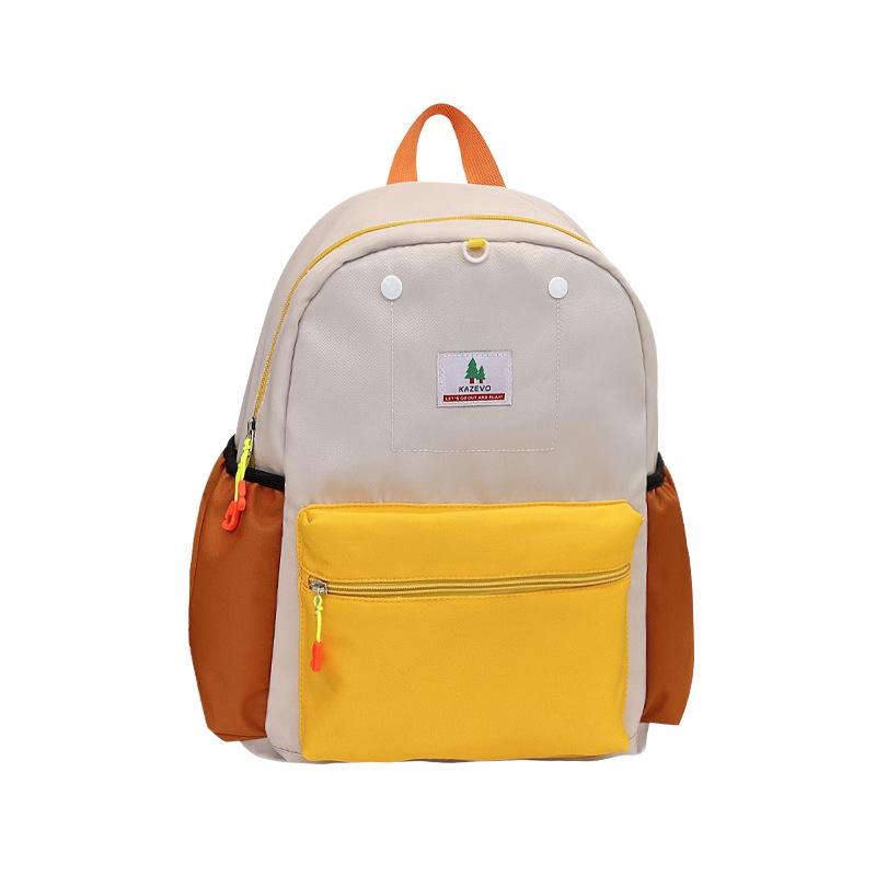 Schoolbag Student School Bag American Casual Large Capacity Travel Backpack Trend Candy Color Matching College Student Sports Backpack