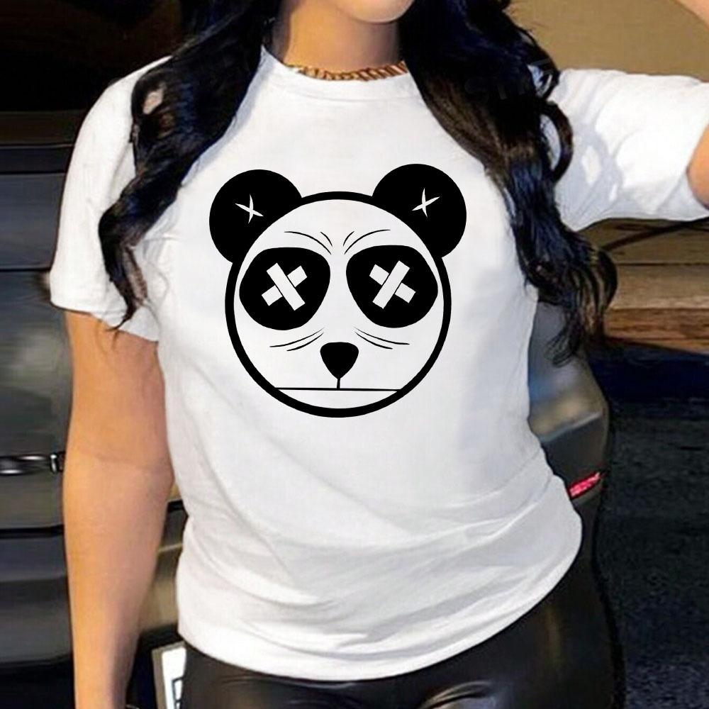 Fashion Printed Cartoon Short Sleeve Casual Loose Top Crew Neck T-Shirts Women’s