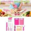 Kids Plastic Kitchen Set - 11-Piece Color Box, Toy Cooking for Children's Pretend Play Kitchen Tools