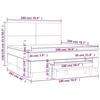 3137017 vidaXL Divan Bed with Mattress Taupe 180x200 Cm Fabric