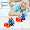 ABS Cartoon Construction Pull-Back Toy Car for Babies and Toddlers