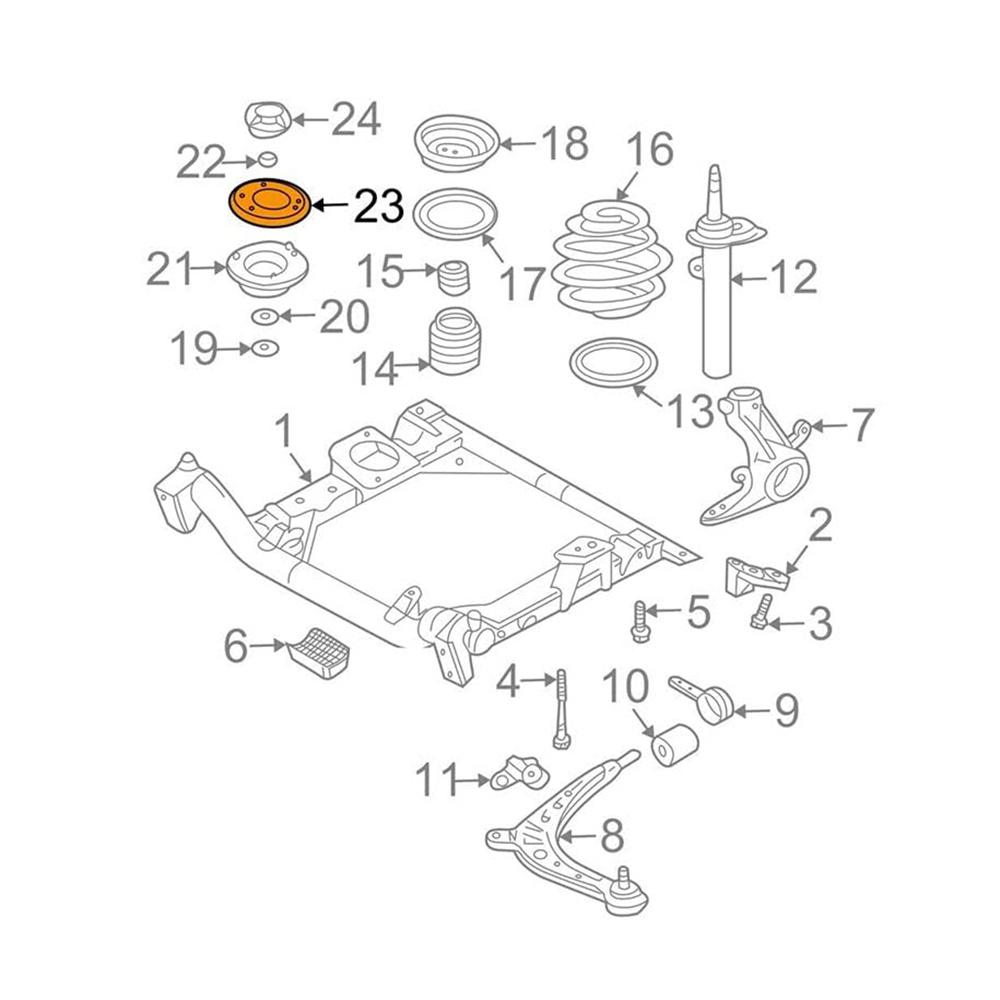 Front Upper Strut Mount Reinforcement Plate Set For BMW 3 Series E46 E85 E86 Z4