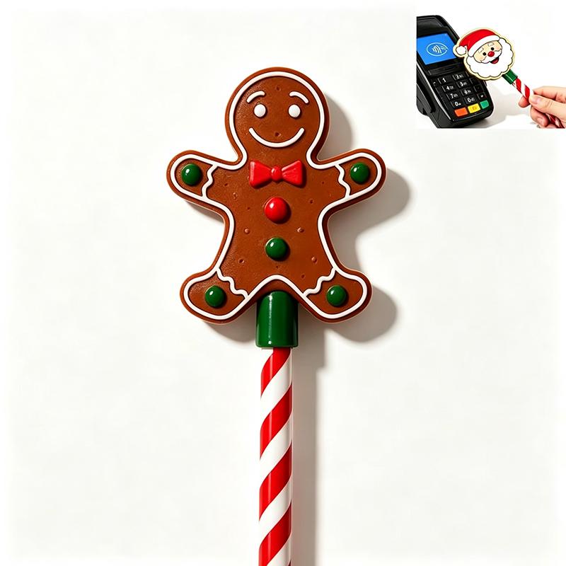 Kreditkarten-Zauberstab, Weihnachts-Zahlungszauberstab, Kartenleser-Zahlung, Feiertags-Kassen-Requisite, Lustiges Nikolaus-Zahlungszubehör