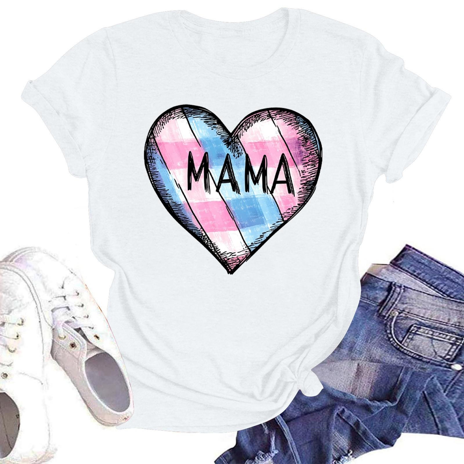 

Жіноча повсякденна футболка з круглим вирізом і короткими рукавами XL білий