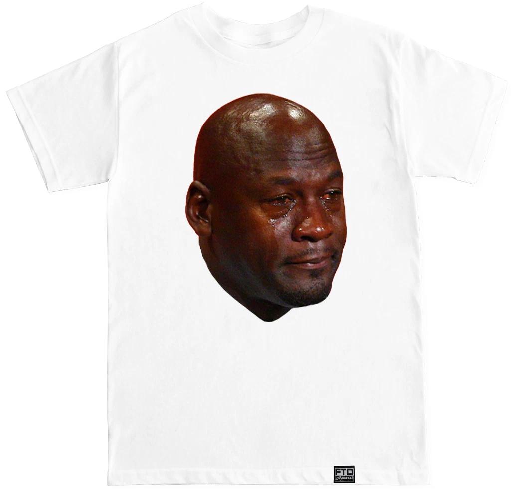 

MJ CRYING FACE FUNNY HUMOR COSTUME Js AIR RETRO SHOES HIP HOP MEME T SHIRT XL