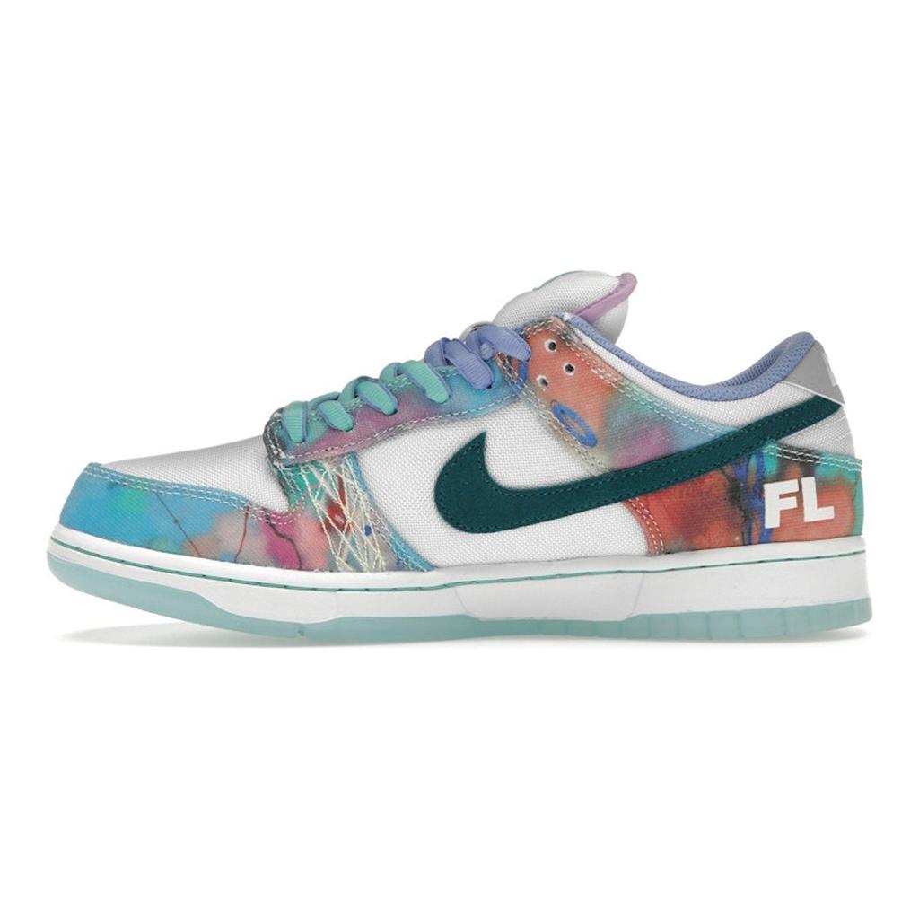 Futura Laboratories x Nike Dunk Low SB Bleached Aqua Scarpe da Ginnastica da Uomo Multicolor Geode-Teal Bianco HF6061-400