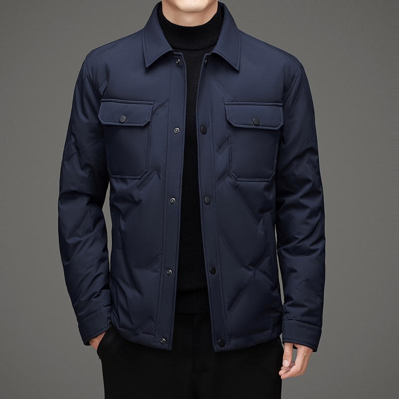 Herren Herbst und Winter Neu Herren Kurzrevers Daunenjacke Kältefest und Warm Daunenjacke Herren