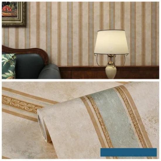Retro Non-Woven Wallpaper Self-Adhesive Three Dimensional Bedroom Living Room Dormitory TV Background Wall Wallpaper Self-Adhesi