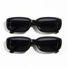 Vintage Black Square Sunglasses Woman Luxury Brand Small Rectangle Sun Glasses Female Gradient Clear Mirror Oculos De So
