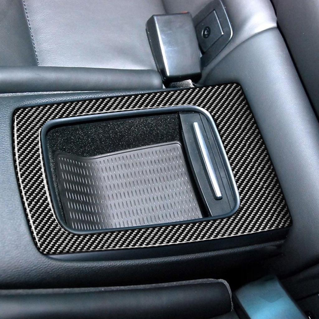 Convenient & Practical Rear Row Storage Box Frame Carbon Fiber Decorative Trim Vehicle Spare Part Fitting for E90