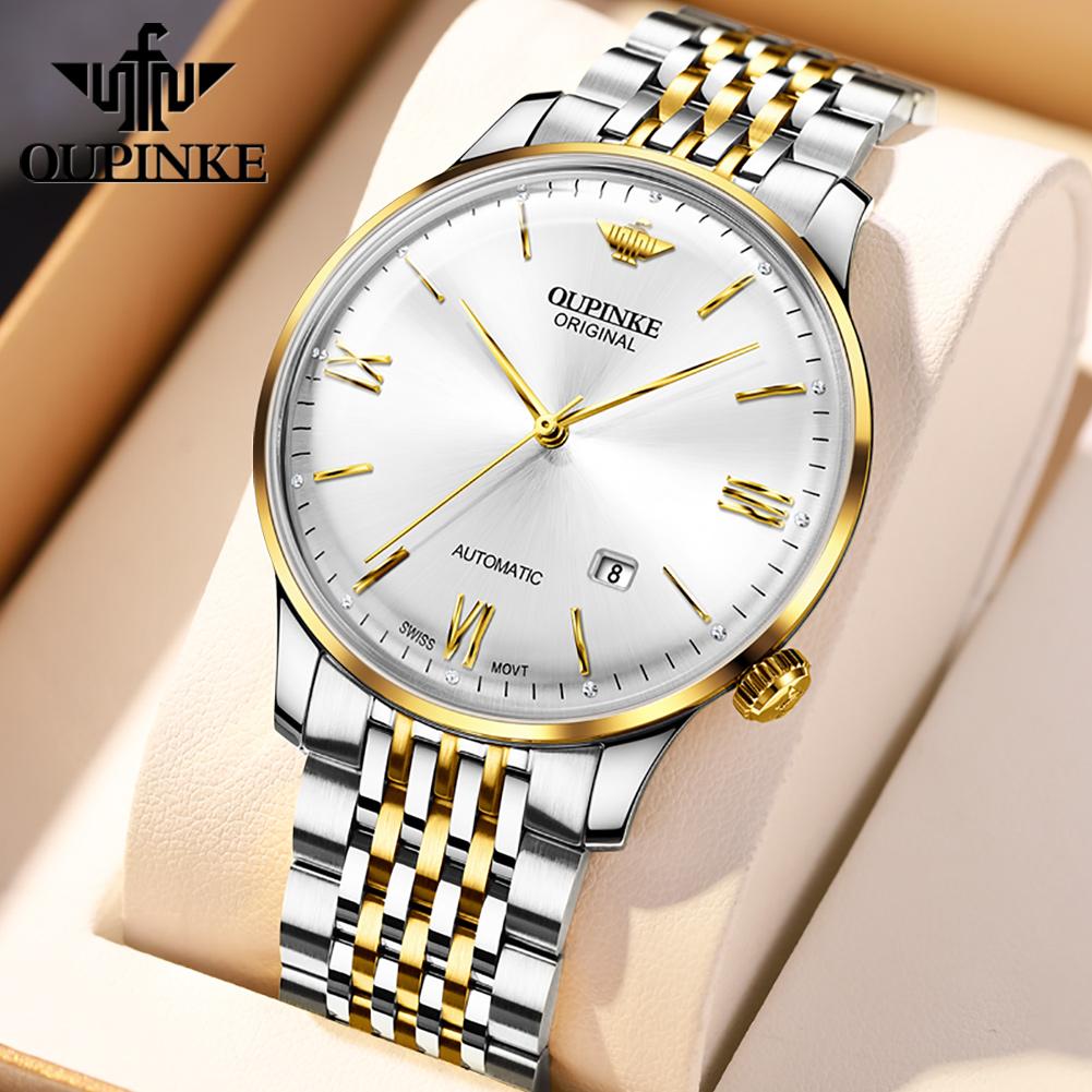 OUPINKE New Business and Leisure Men's Watch Business Casual Dual-use Waterproof Mechanical High-end Watch
