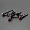 6 Pcs Acoustic Guitar Bridge Pins with Abalone Dot Guitar Replacement Part Various Style Bridge Pins Use for Folk Guitar