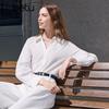 Betu Women's French Style White Shirt Top